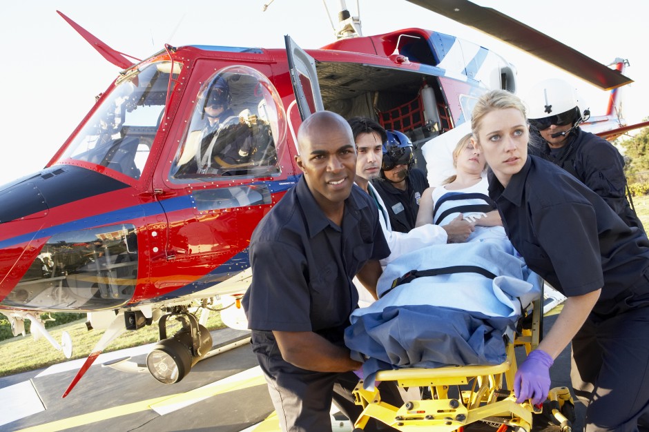 Medical evac helicopter istoc